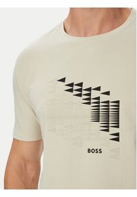 BOSS T-Shirt Network Flag 50566853 Beżowy Regular Fit. Kolor: beżowy. Materiał: bawełna #2