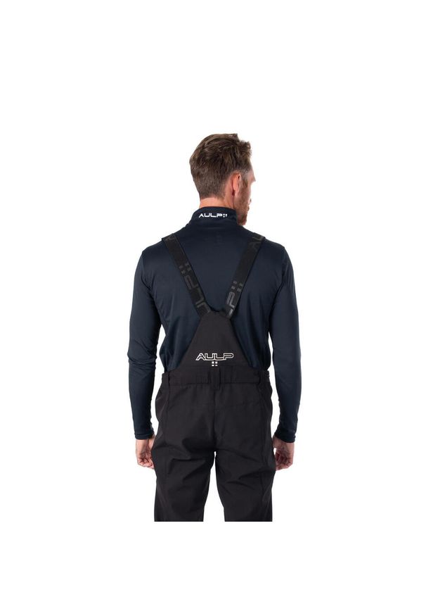 Aulp - Spodnie narciarskie męskie CMP VIZIL wodoodporne oddychające, szelki, gaitery. Kolor: czarny. Sezon: zima. Sport: narciarstwo