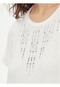 Liu Jo T-Shirt TA4194 JS360 Écru Regular Fit. Materiał: wiskoza #3