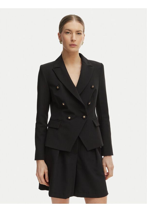 Rinascimento Marynarka CFC0127894003 Czarny Slim Fit. Kolor: czarny. Materiał: syntetyk