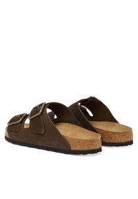 Birkenstock Klapki Arizona Wire Buckle 1032761 Beżowy ciemny. Kolor: beżowy. Materiał: nubuk, skóra #3