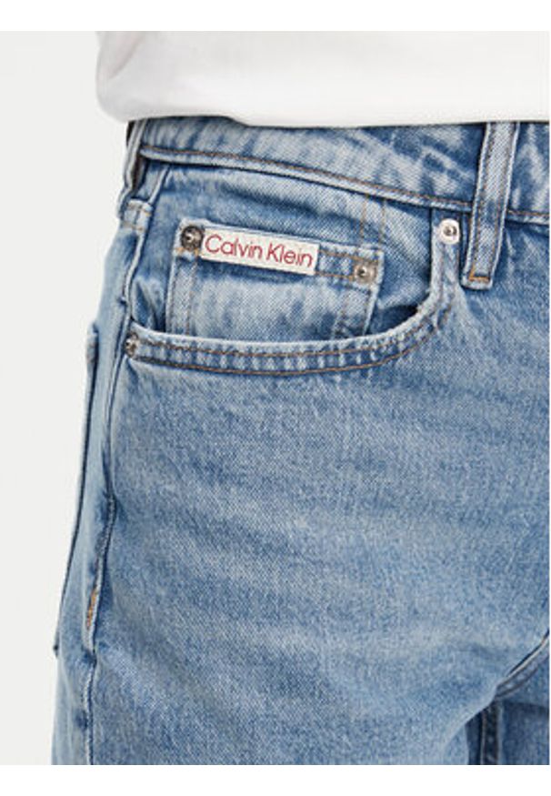 Calvin Klein Jeans Jeansy LV047B914G Niebieski Straight Fit. Kolor: niebieski