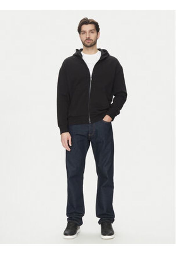 Calvin Klein Bluza K10K114267 Czarny Regular Fit. Kolor: czarny. Materiał: bawełna