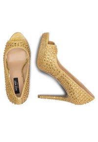 Nine West Szpilki MAIRA SY8020-9NW Złoty. Kolor: złoty. Materiał: materiał. Obcas: na szpilce #4