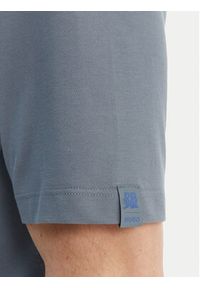 Hugo - HUGO Polo Dunios_RB 50559650 Niebieski Regular Fit. Typ kołnierza: polo. Kolor: niebieski. Materiał: bawełna #4
