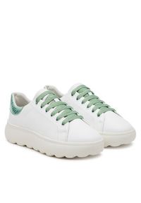 Geox Sneakersy D Spherica Ec4.1 D45TCD 085KY C1548 Biały. Kolor: biały. Materiał: skóra #5