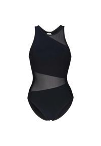 Damski kostium kąpielowy 1-częściowy Arena Mesh Angle Vent Back B. Kolor: czarny. Materiał: mesh #1