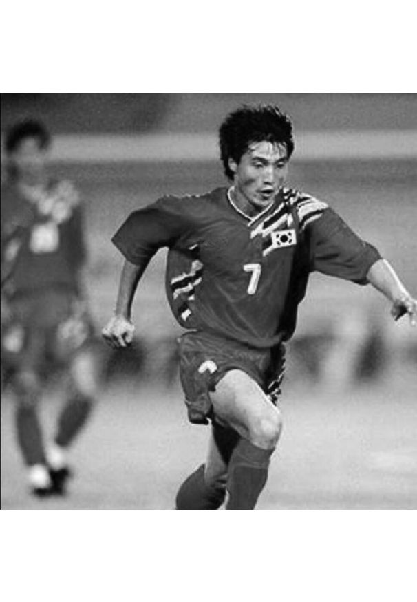 COPA FOOTBALL - Koszulka piłkarska retro dla dorosłych Korea Południowa 1994 - Czerwony. Kolor: czerwony. Sport: piłka nożna