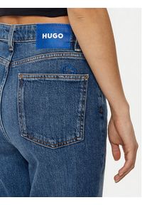Hugo - HUGO Jeansy Noe_B 50520614 Niebieski Mom Fit. Kolor: niebieski