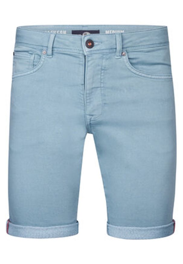Petrol Industries Szorty jeansowe M-ROS-SHO005 Błękitny Slim Fit. Kolor: niebieski. Materiał: bawełna