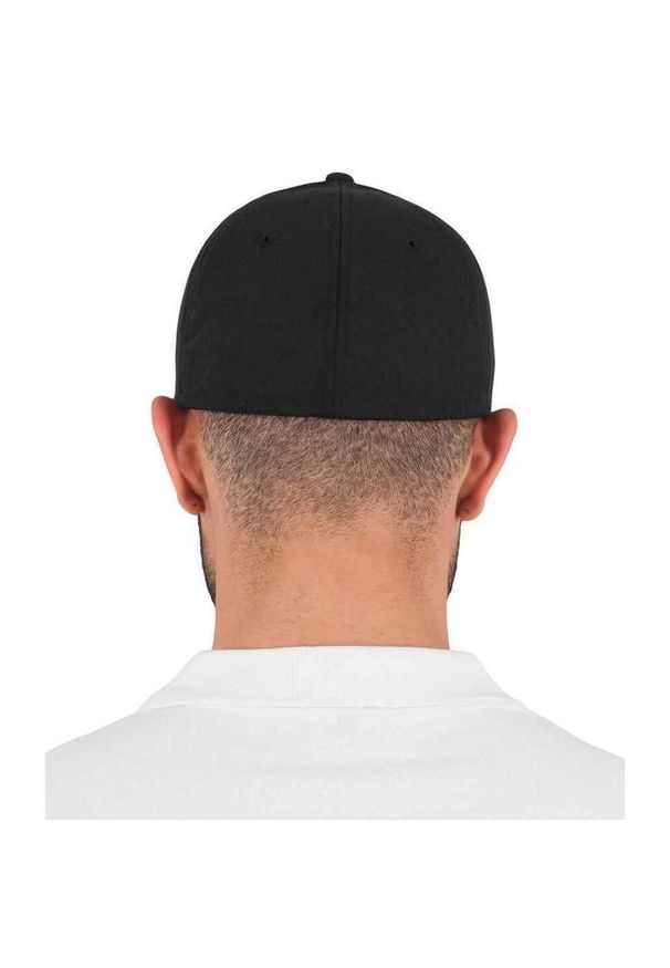FLEXFIT - Czapka Z 5 Panelami Unisex. Kolor: czarny