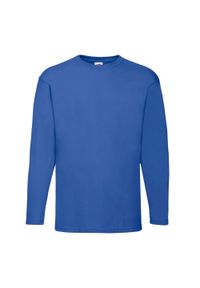 FRUIT OF THE LOOM - Koszulka Z Długim Rękawem Dla Dorosłych Unisex Valueweight. Kolor: niebieski. Długość rękawa: długi rękaw. Długość: długie