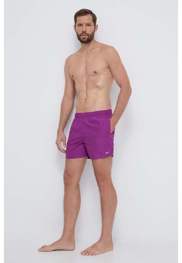 Nike szorty kąpielowe kolor fioletowy. Kolor: fioletowy. Materiał: poliester