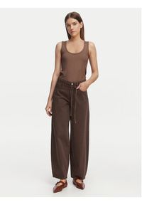 only - ONLY Jeansy Gianna 15372521 Brązowy Straight Leg. Kolor: brązowy #8