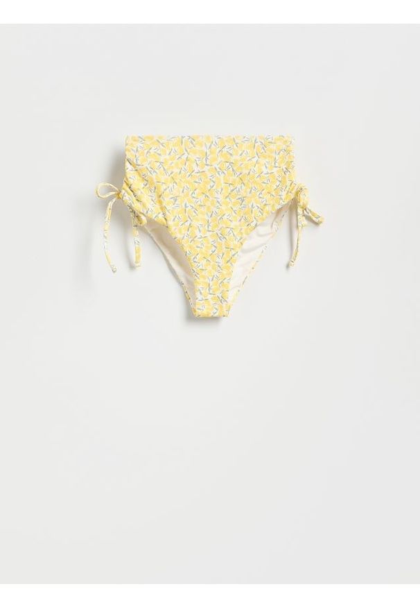 Reserved - Dół od bikini - żółty. Stan: podwyższony. Kolor: żółty. Materiał: materiał