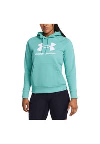 Bluza damska Under Armour Rival Fleece Big Logo Hoody. Kolor: niebieski. Długość: krótkie. Sport: fitness #1