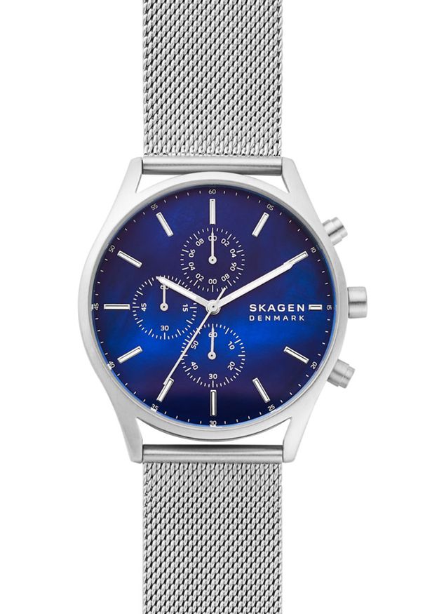 Skagen - Zegarek SKW6652. Kolor: srebrny. Materiał: materiał