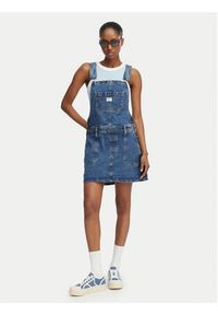 Guess Jeans Sukienka jeansowa W6GK25 D5M4O Niebieski Regular Fit. Kolor: niebieski. Materiał: bawełna #4