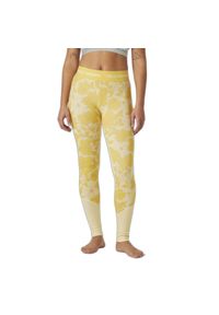 Damskie legginsy z merynosów Helly Hansen Lifa Gra. Kolor: żółty. Materiał: wełna. Sport: turystyka piesza