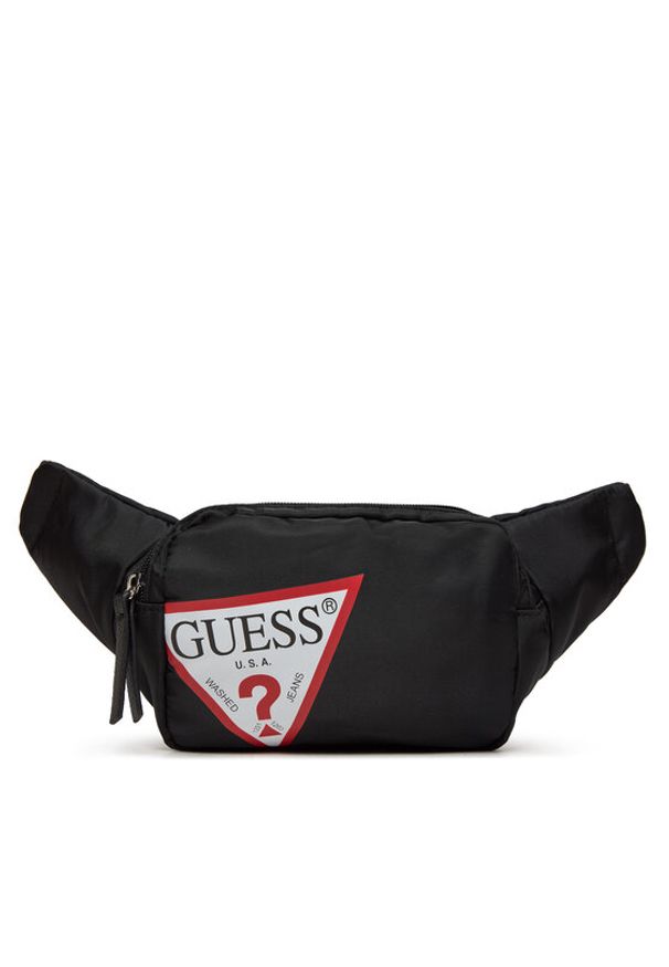 Guess Saszetka nerka H4RZ00 WFMR0 Czarny. Kolor: czarny. Materiał: materiał