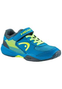 Buty do tenisa dla dzieci Head Sprint Velcro 3.0 Kids. Kolor: żółty, niebieski, wielokolorowy. Sport: tenis, bieganie