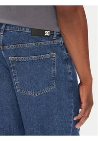 DC Szorty jeansowe Worker ADYDS03020 Niebieski Baggy Fit. Kolor: niebieski. Materiał: bawełna #4