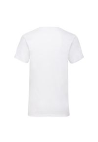 FRUIT OF THE LOOM - Męska Koszulka Valueweight Z Gładkim Dekoltem V. Kolor: biały. Wzór: gładki. Sport: turystyka piesza #2