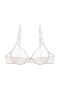 Intica - Biustonosz z siateczki z delikatnymi detalami Gunhilde. Kolor: biały. Materiał: materiał #1