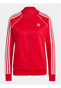 Adidas - adidas Bluza adicolor Classics SST IK4032 Czerwony Regular Fit. Kolor: czerwony. Materiał: bawełna