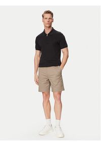 Hugo - HUGO Szorty materiałowe Genar261S 50567293 Brązowy jasny Slim Fit. Kolor: brązowy. Materiał: bawełna #4
