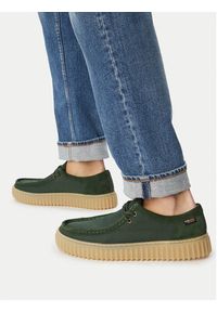 Clarks Półbuty Torhill Lo 26186160 Zielony. Kolor: zielony. Materiał: materiał, skóra #7