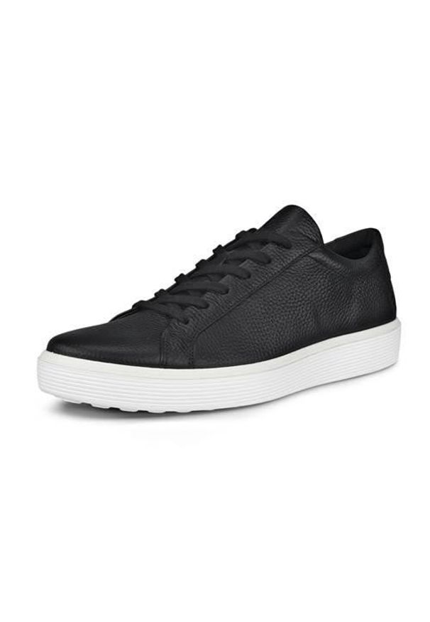 ecco - Buty do chodzenia męskie Ecco Sneaker Soft 60. Kolor: czarny. Materiał: skóra. Szerokość cholewki: normalna. Sport: turystyka piesza