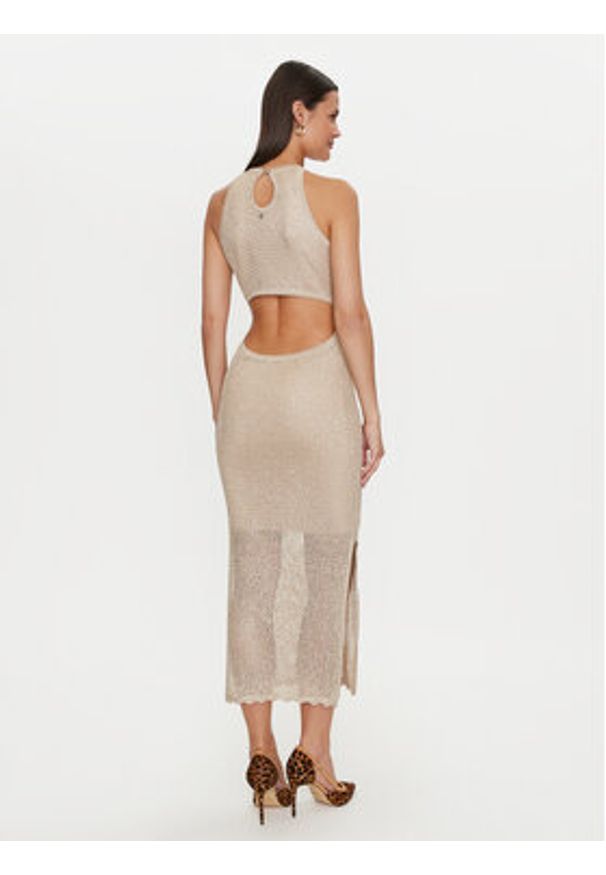 Guess Sukienka letnia W4YK50 Z37G0 Beżowy Regular Fit. Kolor: beżowy. Materiał: syntetyk. Sezon: lato