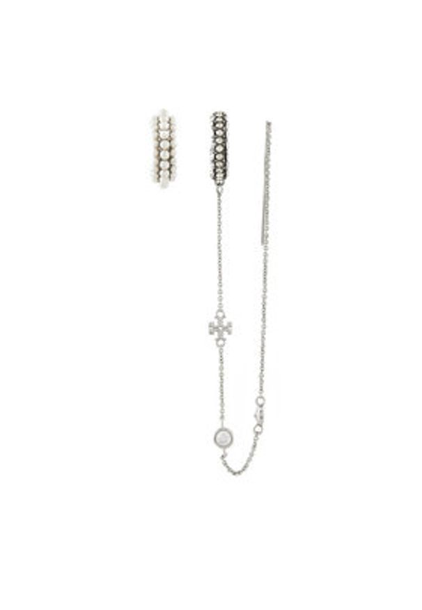 Tory Burch Kolczyki 161055 Srebrny. Materiał: metalowe. Kolor: srebrny
