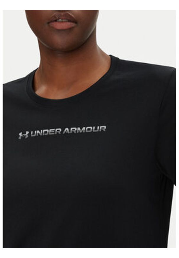 Under Armour Koszulka techniczna Tech Pth Graphic SSC 1389726 Czarny Regular Fit. Kolor: czarny. Materiał: syntetyk