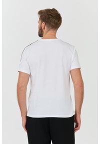 Emporio Armani - EMPORIO ARMANI Biały męski t-shirt bande logo, Rozmiar XL. Kolor: biały