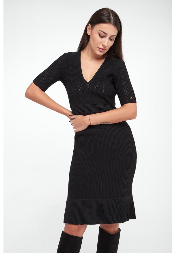 Twinset Milano - Sukienka mini TWINSET. Długość: mini