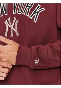 New Era Bluza Large Logo New York Yankess 60416328 Bordowy Regular Fit. Kolor: czerwony. Materiał: bawełna #4