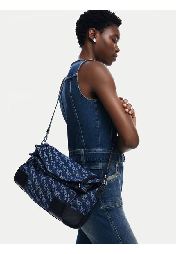 Desigual Torebka Arco Lovert 24WAXA38 Granatowy. Kolor: niebieski