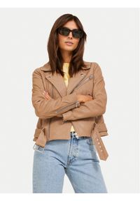 JJXX Kurtka skórzana Holly 12200286 Brązowy Regular Fit. Kolor: brązowy. Materiał: skóra #1
