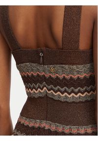 Marciano Guess Sukienka dzianinowa G6GK42 Z0640 Brązowy Regular Fit. Kolor: brązowy. Materiał: syntetyk #2