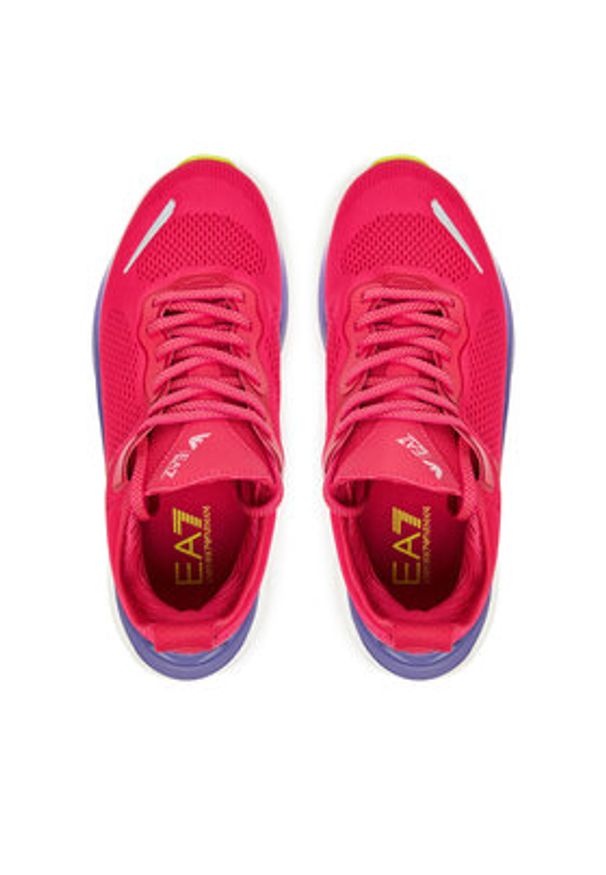 EA7 Emporio Armani Sneakersy X8X246 XK443 D135 Różowy. Kolor: różowy. Materiał: materiał