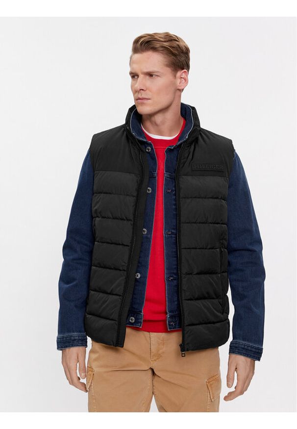 TOMMY HILFIGER - Tommy Hilfiger Bezrękawnik New York MW0MW33733 Czarny Regular Fit. Kolor: czarny. Materiał: syntetyk. Długość rękawa: bez rękawów