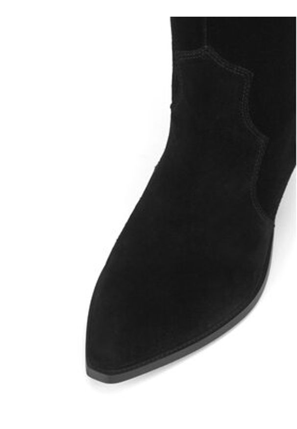 Badura Kowbojki V365-206 Czarny. Kolor: czarny. Materiał: zamsz, skóra