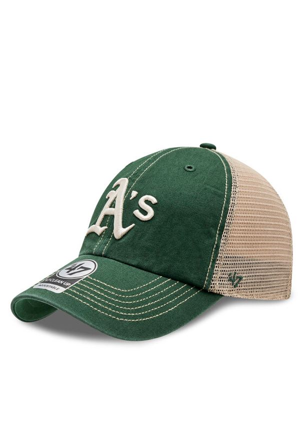 47 Brand Czapka z daszkiem Mlb Oakland Athletics TRWLR18GWP Zielony. Kolor: zielony. Materiał: bawełna