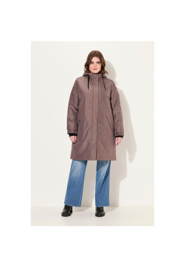 ULLA POPKEN - Damskie Kurtka funkcyjna HYPRAR linia A z recyklingu. Kolekcja: plus size. Kolor: beżowy. Materiał: poliester, materiał. Sport: turystyka piesza