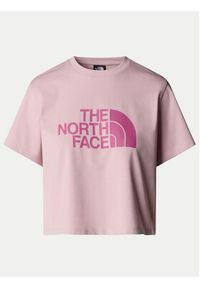The North Face T-Shirt Easy NF0A8A6H Różowy Loose Fit. Kolor: różowy. Materiał: bawełna #2