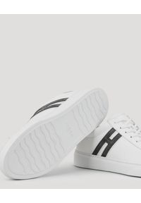 Hogan - HOGAN - Białe sneakersy H365. Kolor: biały. Materiał: guma, materiał. Szerokość cholewki: normalna #2