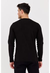 La Martina - LA MARTINA Czarny longsleeve męski JERSEY, Rozmiar XXL. Kolor: czarny. Materiał: jersey. Długość rękawa: długi rękaw #4