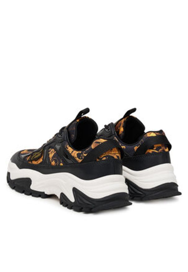 Versace Jeans Couture Sneakersy 79VA3SVG Czarny. Kolor: czarny. Materiał: skóra